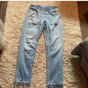 Re/done Levi’s Released Hem High rise Ankle Crop